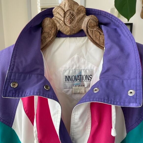 Vintage 80s 90s Innovations Izzi Lightweight Spring Parka Jacket XL - Picture 7 of 12